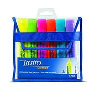 Evidenziatore Tratto Video - punta a scalpello - tratto da 1,0-5,0mm - astuccio 6 colori - Tratto