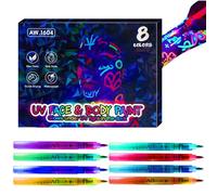 Evidenziatore - Pennarello creativo da 14 cm | Penne luminose lavabili ideali per bambini ragazzi ragazze artigianato d'arte feste viso pelle tessuto espressioni pittura materiale penna luminosa