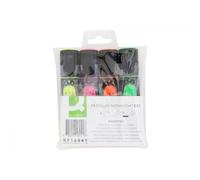 Evidenziatore Q-Connect 2-5 mm astuccio da 4 colori - KF16041