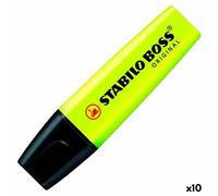 Evidenziatore Stabilo Boss Giallo Multicolore 10 Pezzi (10 Unità )