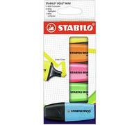 Evidenziatore - STABILO BOSS MINI - Astuccio da 5 - Colori assortiti