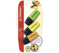 Evidenziatore - STABILO BOSS MINI - Pack da 3 - Verde/Giallo/Arancione
