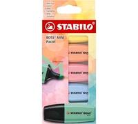 Stabilo BOSS MINI Pastel - Evidenziatore - Astuccio da 5 - Colori assortiti
