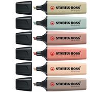 Evidenziatore Stabilo Boss Nature Colors conf. da 6 pezzi - 70/6-2-2