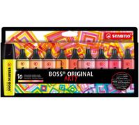 Evidenziatore - STABILO BOSS ORIGINAL - ARTY - Warm Colors - Astuccio da 10 - Co