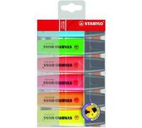 Evidenziatore - STABILO BOSS ORIGINAL - Astuccio da 6 - Colori assortiti