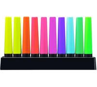 Stabilo BOSS ORIGINAL - Evidenziatore - Desk-Set - Edizione 100% FLUO - 10 evidenziatori