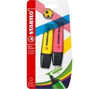 Evidenziatore - STABILO BOSS ORIGINAL - Pack da 2 - Giallo/Rosa