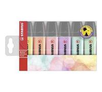 Evidenziatore - STABILO BOSS ORIGINAL Pastel - Astuccio da 6 - Colori assortiti