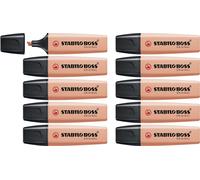 Evidenziatore - STABILO BOSS ORIGINAL Pastel - Confezione da 10 - Rosa Pesca