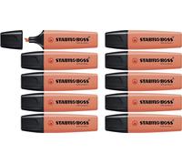 Stabilo Confezione 10 Evidenziatori Boss Pastel Rosa Corallo 70 140