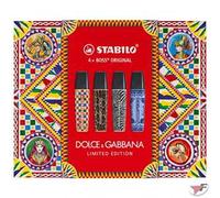 Cofanetto 4 evidenziatori STABILO BOSS ORIGINAL x DOLCE&GABBANA