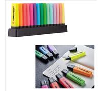 Evidenziatore stabilo boss set kit 15 pezzi neon per ufficio scuola ragazzi