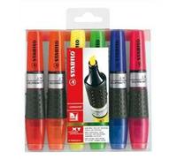 Stabilo LUMINATOR - Evidenziatore - lunga durata e doppio tratto (2 + 5 mm) - Astuccio da 6 - Colori assortiti