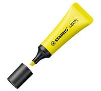 Evidenziatore STABILO NEON punta a scalpello linea 2-5 mm giallo [confezione da 10] - 72/24) NEW