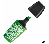 Evidenziatore Stabilo Small World Big Plans Verde 10 Pezzi