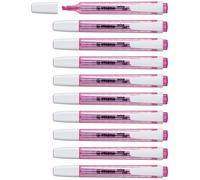 Evidenziatore - STABILO swing cool - Confezione da 10 - Rosa