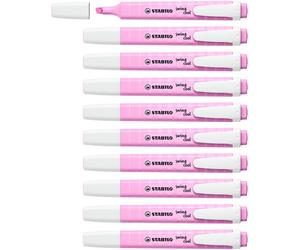 Evidenziatore - STABILO swing cool Pastel - Confezione da 10 - Fucsia Freddo