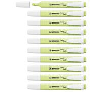 Evidenziatore - STABILO swing cool Pastel - Confezione da 10 - Lime