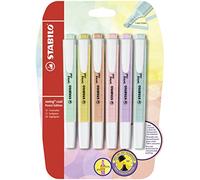 Evidenziatore - STABILO swing cool Pastel - Pack da 6 - Colori assortiti