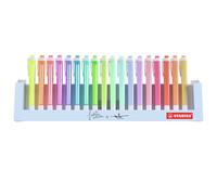 STABILO - Evidenziatore - swing cool | Desk-Set, 18 Colori Assortiti 8 NEON + 10 Pastel