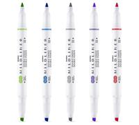 Evidenziatore Zebra Mildliner Doppio Estremità 5 Pezzi - Cool E Raffinato