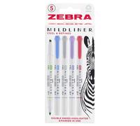 Evidenziatore Zebra Mildliner Doppio Estremità 5 Pezzi - Cool E Raffinato