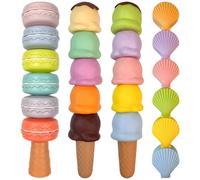 Evidenziatori a forma di macaron, pennarelli pastello in divertenti disegni di biscotti, asciugatura rapida, senza sbavature, perfetti per prendere appunti, schizzi e artigianato, confezione da 4 per