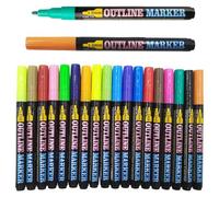 Evidenziatori, ad asciugatura rapida, colori assortiti, set di pennarelli artistici per bambini, per pittura, disegno, evidenziazione, diario, studio, appunti, artisti, studenti