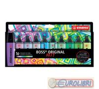 EVIDENZIATORI BOSS 10 COLORI FREDDI STABILO