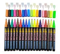 Evidenziatori Estetici - Pennarelli a rapida asciugatura, colori assortiti - Set di Evidenziatori a Lunga Durata per Bambini,Per Dipingere Disegnare Evidenziare Scrivere Diario Studio Note Artisti Stu