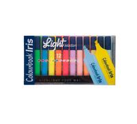 Evidenziatori Iris Light Selection Colourbook Box da 12 Colori Assortiti
