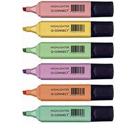 Evidenziatori Pastel Q-Connect 1,5-5 mm assortiti conf. 6 pezzi - KF17963