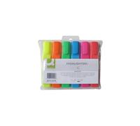 Evidenziatori Q-Connect 1,5-5 mm assorti astuccio da 6 colori - KF01909