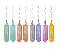 Evidenziatori Set di 8 Pezzi di Penne Evidenziatore Metallico Colorati Marker Penne con Linea Glitterata a Grana Fine da 1 a 5 mm Adatto a Scuole e Uffici (8 Colori)