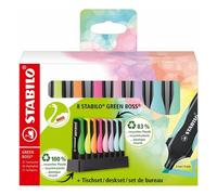 Evidenziatori Stabilo Boss Green Past. Desk 8 Pz.