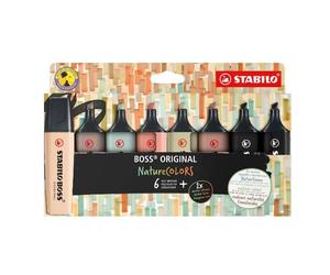 Evidenziatori Stabilo Boss Nature Colors conf. 8 pezzi - 70/8-2-1