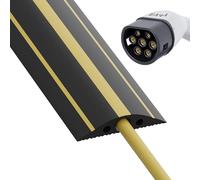 EVify Canalina per cavo da 1,5 m, ponte per cavo di ricarica per auto elettrica, tipo 2, protezione robusta con tappo piatto per uso esterno