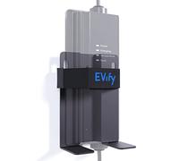 EVify Supporto a Muro Tipo 2 - Supporto Caricatore Schuko - Supporto per Cavi in Acciaio Inox Resistente - Compatibile con Juice Booster & NRGkick - Supporto a Muro per Caricatore E-Bike