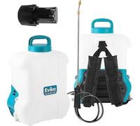 EVIKA Spruzzatore a Pressione a BATTERIA 10 Litri con Batteria Li-Ion e Caricabatterie |per Giardino/Vigneto/Prato | Pompa Irroratrice con Lancia da 110 cm | Spruzzatore per Erbacce | Ugello in Ottone