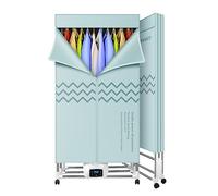 EvikOo Asciugatrice Elettrica Portatile Verticale, 2000W Asciuga Biancheria da Interno Elettrico, asciugatrice Elettrica da 560L con Telecomando per La Lavanderia Domestica