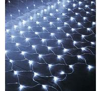 EviKoo Ghirlanda luminosa a rete, a LED, 8 modalità, IP44, impermeabile, per esterni, per camera da letto, Natale, matrimonio, sera, casa, giardino, (6 x 4 m 880 LED, bianco freddo)