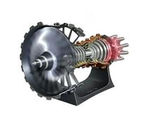 EvikOo Kit Modello Motore for Adulti, Modello Motore Turbofan Trent 900, Alta Simulazione Aereo Motore Modello, Giocattoli di Scienza Meccanica, Luce LED + Batteria al Litio (50 cm/20 in)