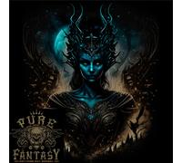 Evil Alien Sorceress Fantasy Witch Halloween Uomo Cotone T-Shirt Tee Top