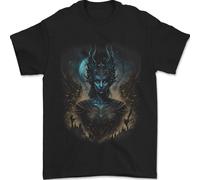 Evil Alien Strega Fantasia Strega Halloween Uomo T-Shirt 100% Cotone