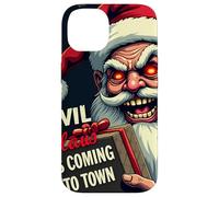 Evil Claus sta arrivando in città - raccapricciante vacanza Santa Custodia per iPhone 14