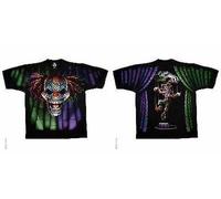 Evil Clown Dark Fantasy Joker Pupazzo Halloween Assassino Spooky Black T Shirt