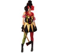 Evil Clown Donna Halloween Zombie Circo Pagliaccio Costume Adulti