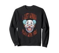 Evil Clown Horror Scary Killer Clowns stregato, regalo di Halloween Felpa