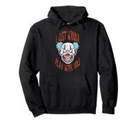Evil Clown Horror Scary Killer Clowns stregato, regalo di Halloween Felpa con Cappuccio